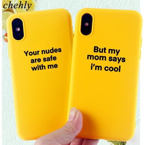 Funny Letter Phone Case for IPhone 6s 7 8 11 Plus Pro X XS MAX XR Fashion Cases Soft Silicone Fitted TPU Back Covers Accessories