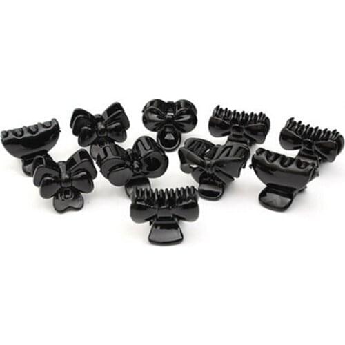 10 Pcs/set Womens Small Black Plastic Hair Claws Fashion Beauty Salon Hair Styling Tools Hair Claws Hairpin Hair Clip spdb9b54