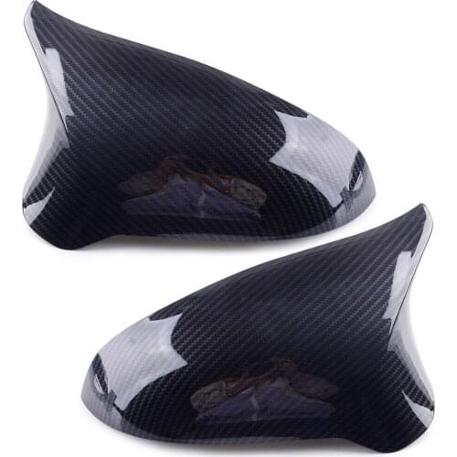 1 Pair Side Rearview Mirror Cover Cap Carbon Fiber Style 51168059547 Fit for BMW F80 M3 F82 M4 M2 Competition Left Hand Drive