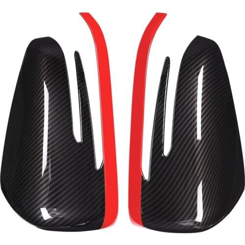 2 X Abs Side Door Rearview Mirror Cap Cover Trim For Mercedes Benz A Cla Gla Glk Class W176 W117 X156 X204