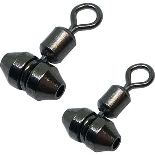 JIGEECARP 20PCS 3 Way Fishing Swivels S/M/L Feeder Carp Fishing Tackle Cross Line Swivel Fishing Gear Fishing Connector