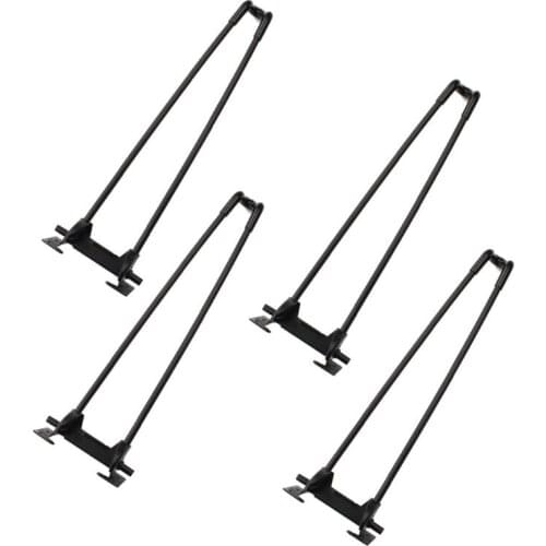 4Pcs 14\" Heavy Duty Hairpin Laptop Desk Foldable Legs Folding Coffee Table Legs