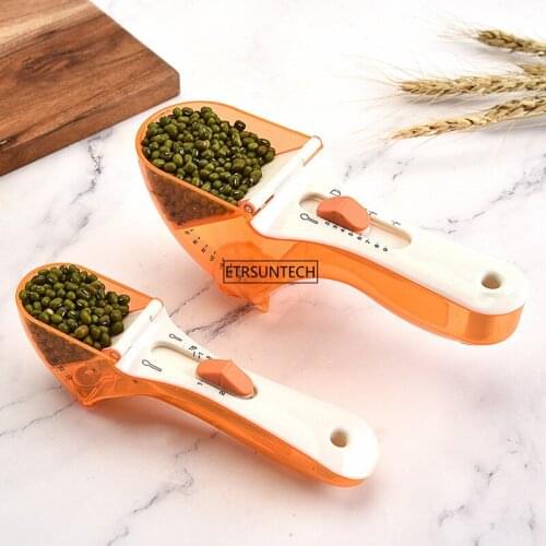 50pcs Measuring Spoons Adjustable Scale Measuring Spoons Metering Spoon Baking Tool Kitchen Accessories