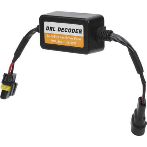 Adapter Auto Diagnostic Tool automotive Universal Daytime Running Light Decoder Error Free 9006 LED Bulbs Anti‑Flicker