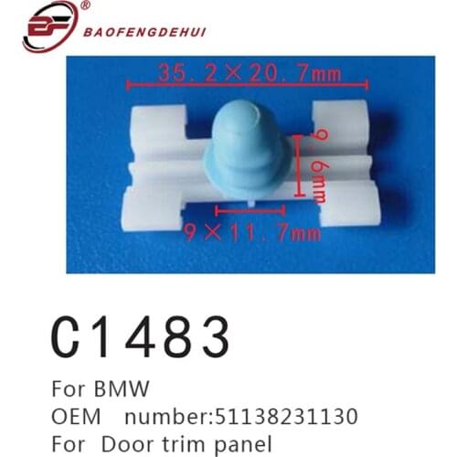 Car Interior Fastener Holding Bracket For BMW 3 E46 Door Trim Panel Positioning Buckle 51138231130