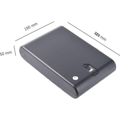 Biometric Fingerprint Safe Box Gun Pistol Valuables Jewelry Box Solid Steel Protable Security Biometric Fingerprint Box OS120A