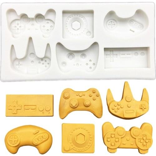 Larger Keyboard Gamepad Silicone Sugarcraft Mold Resin Tools Cupcake Baking Mold Fondant Cake Decorating Tools
