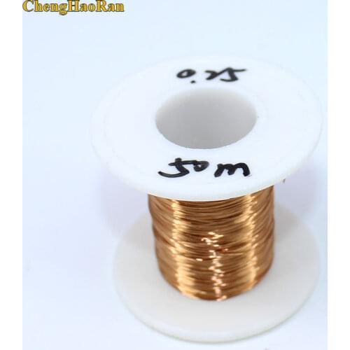 ChengHaoRan 0.25 mm 50m QA-1-155 New Polyurethane Enameled Wire Copper wire 50 meters