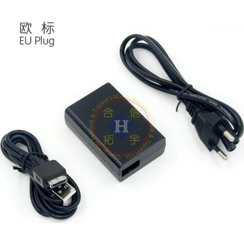 HOTHINK EU Plug For Sony PS Vita PSV 1000 AC Power Adapter Supply Charger + USB Data Cable