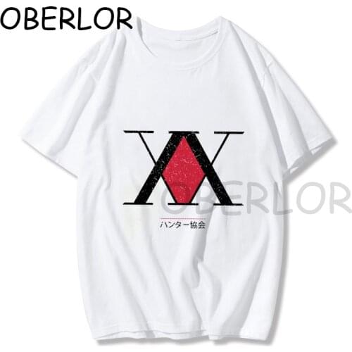 HUNTER X HUNTER Harajuku White Tshirt Casual Tops O-neck Womens Cool Pride Oversized Clothes Unisex T Shirt Short Sleeves
