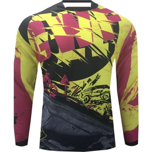 Motorcycle Mountain Bike Team Downhill Jersey MTB Offroad DH Cloth Bicycle Locomotive T Shirt Cross Country Mountain Wear