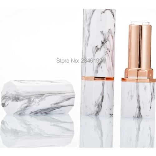 Marble Lipstick Tube 25 Pieces Octagon Lipstick Tube Cosmetic Packaging
