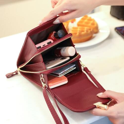 New Fashion Mobile Phone Bag Mini Crossbody Bags for Women Phone Bag Female Multifunctional Single Shoulder Handbags Wallet