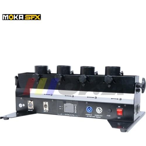 New arrival 4 shot confetti machine dmx/remote control stage confetti cannon 6 Channels For party wedding decoration