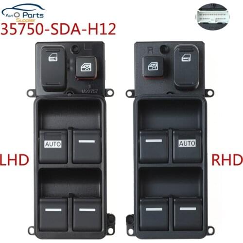 New 35750-SDA-H12 35750-SDA-M12 For Honda Accord 2003-2007 Electric Power Window Switch Master Controller Switches 35750SDAH12