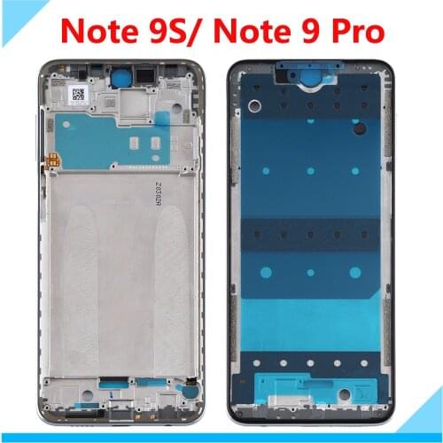 Front Frame for Xiaomi Redmi Note 9 Pro Screen Supporting Bezel Chassis Middle Housing For Redmi Note 9S Front Faceplate