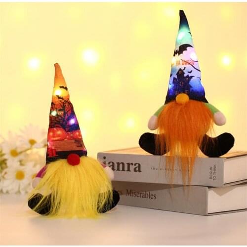 Gnome Plush Doll St. Patricks Day Faceless Orange Clover Gnomes Doll Halloween Party Decor Saint Patricks Day Gifts for Kids