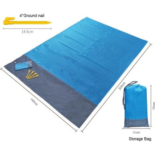 Portable Picnic Mat Waterproof Beach Mat Pocket Blanket Camping Tent Ground Mat Mattress Outdoor Camping Sleeping Mat
