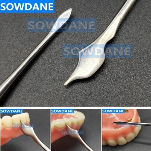 Dental Wax Sculpting Knife Double Side Carving Knife Dentist Trimming Gums Tool Dental Pick Wax Tool Stainless Steel Lab