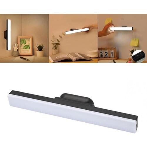 LED Reading Lamp USB Chargeable Night Light Stepless Dimmable Lighting memory Wall Lamp for Bedroom Bedside Reading Student