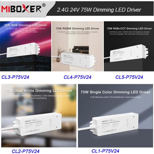AC100-240V to DC 24V 2.4G 75W Dimming LED Driver Single color/Dual White/RGB/RGBW/RGB+CCT LED Strip controller Lighting Power