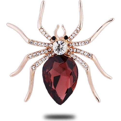 CINDY XIANG Statement Crystal Spider Brooches for Women Rhinestone Insect Pins & Brooches Wedding Brooch Elegant Accessories