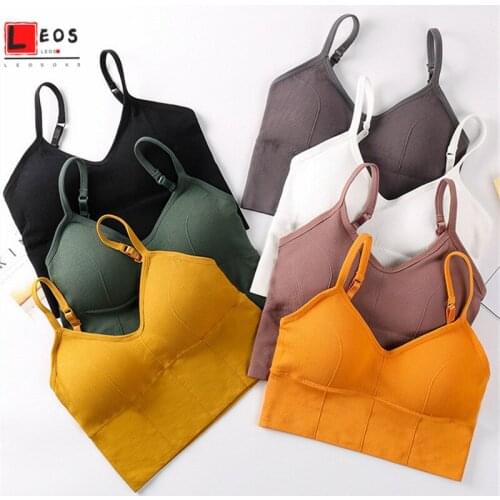 New Underwear Women Sexy Seamless Bra for Female U Type Backless Lingerie Push Up Padded Camisole Girls Bottoming Crop Top