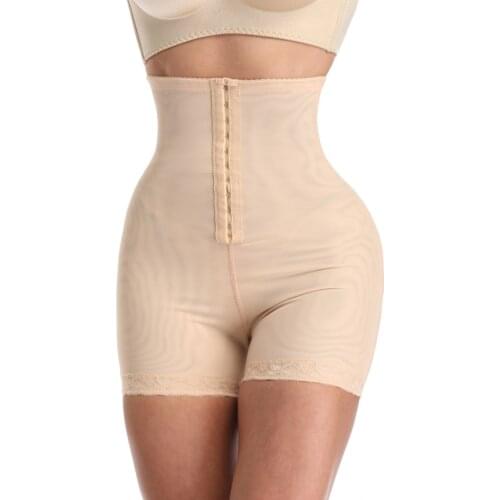 Plus Size Shapewear Workout Waist Trainer Corset Butt Lifter Tummy Control Plus Size Booty Lift Pulling Underwear Body Shaper