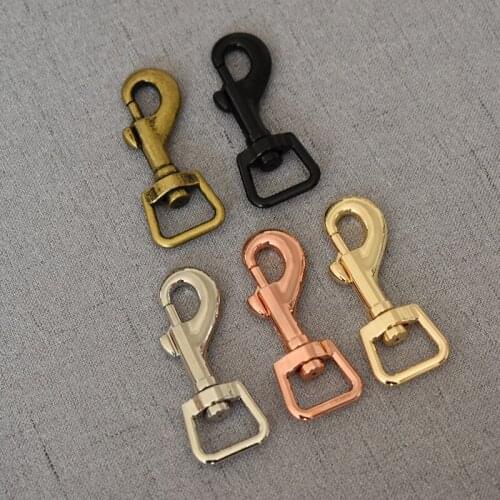 20 pcs/pack Metal Clasps Lobster 15mm Strap Bag Buckles Dog Collar Swivel Trigger Clips Snap Hook Leather Belt DIY Accessories