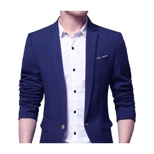2020 New Autumn Fashion Spring Male Casual Slim Fit Suit Outwear Single Button Velvet Blazer Men Plus Size HJ529