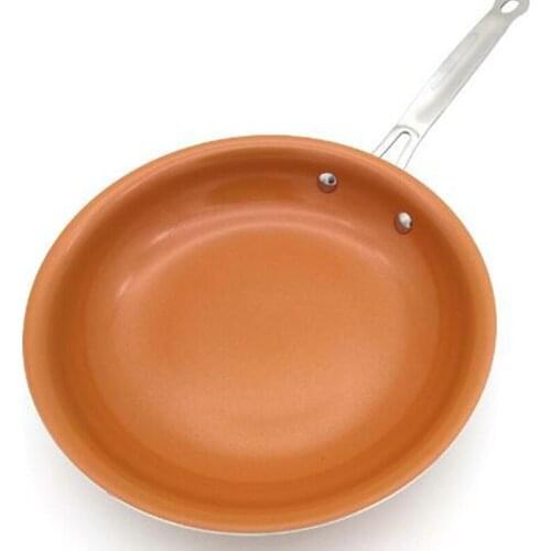 8/10/12 inchNon-stick Copper Frying Pan with Ceramic Coating and Induction cooking,Oven & Dishwasher safe