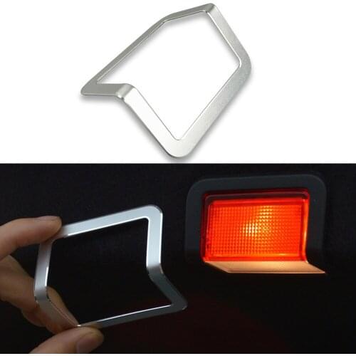 Aluminium Alloy Car Tail Trunk Warning Lamp Frame Decoration Cover Trim Stickers For Mercedes Benz W205 C E Class GLK CLS ML GL
