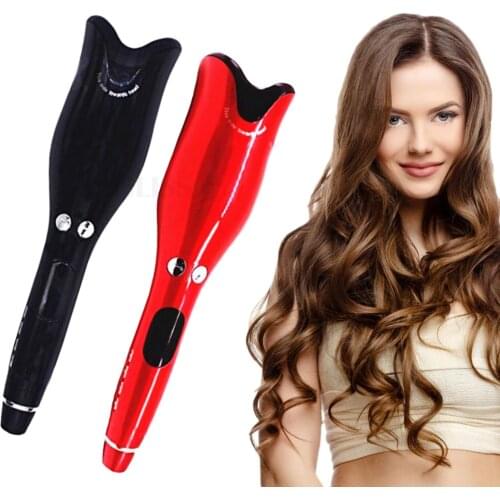 Automatic Hair Curler Curling Iron Wand with Ceramic Ionic Barrel Women Styling Tool Auto Rotating Hair Curling Wand
