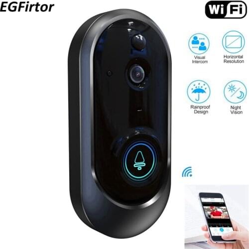Wireless WiFi Video Doorbell Camera IP 720P Ring Door Bell Video Intercom Two Way Audio APP Control Infrared Night Vision