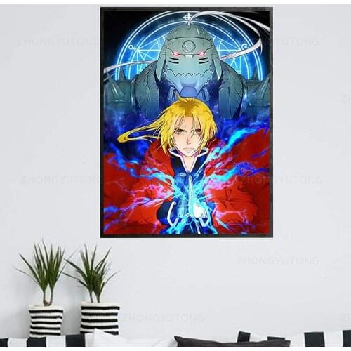 Fullmetal Alchemist Poster Japan Anime Posters Aesthetics Home Office Wall Decor and Creative Painting Decoration