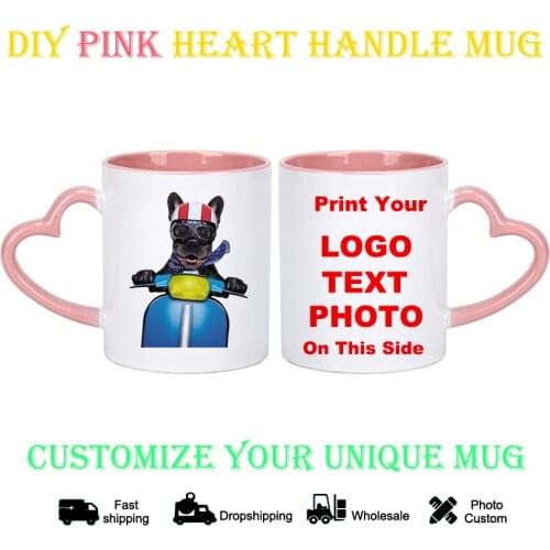 DIY Photo Mug Motorcycle dog pattern KTDZ-DW-004-FA,custom your photo on Tea cup,unique Ceramic Coffee Cup best gift