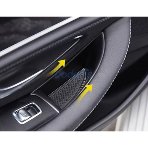 For Mercedes Benz E Class 2016 2017 2018 W213 Car Organizer Interior Door Armrest Storage Box Case Tray Auto Care Accessories
