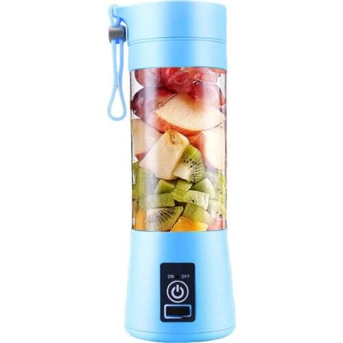 Portable Home USB Rechargeable 4-Blade Electric Mixer Fruit Smoothie Blender For Machine Milk Food Processor Maker Juice Extract