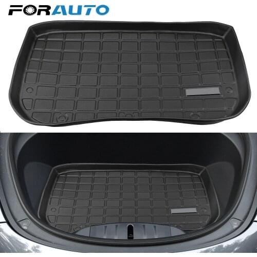 FORAUTO Car Front Rear Trunk Storage Mat Trunk Cargo Tray For Tesla Model 3 Protective Pads Trunk Mats Waterproof Car-styling