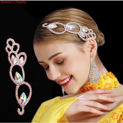 Belly Dance Latin Dance Modern Dance Headdress Middle Eastern Rhinestone Handmade Dance Headdress