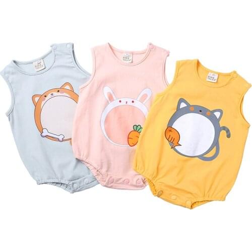 Baby girl clothes baby girls romper summer cotton sleeveless boys Jumpsuit Kids Baby Outfits Clothes overalls for newborn MBR266