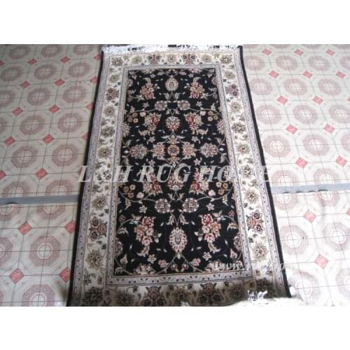 Free shipping 3'X5' 160 Line Persian carpet, Hand knotted persian rug, wool and silk