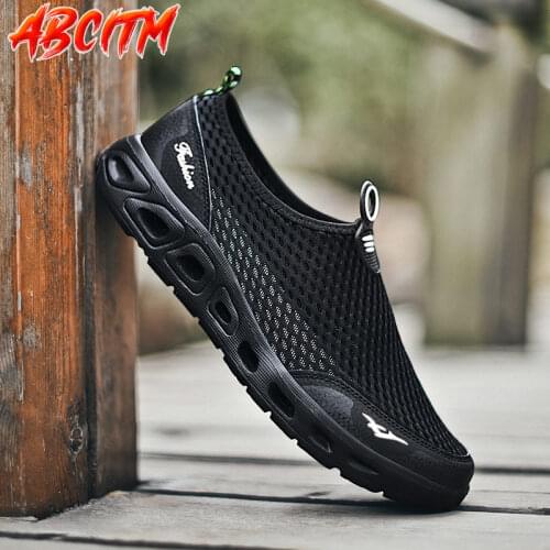 Fashion Mens Casual Shoes Beach Slip on Sneakers for Teens Water Fishing Sport Shoes Men Outdoor Soft Quick Dry Luxury Shoe C16