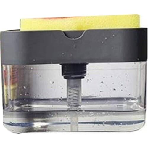 Kitchen sponge bracket press soap liquid box Soap dispenser Manual kitchen press For Family School Office