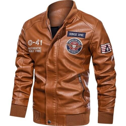 Autumn Winter Leather Jacket Men Wool Liner Warm Windbreaker Men Clothing Plus Size M-4XL Hommes Veste Motorcycle Jacket Men