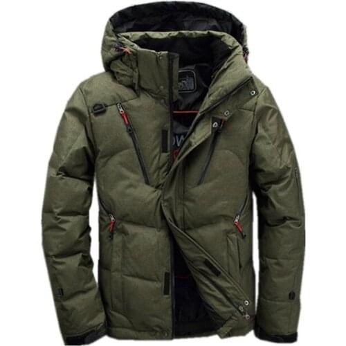 Men coat Snow parkas male Warm Brand Clothing winter Down Jacket Outerwear High Quality 90% White Duck Thick Down Jacket