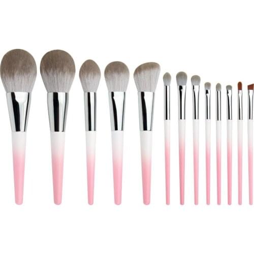 13pcs Fashion Makeup Brush Set Foundation Blush Eye Shadow Brush Super Soft Quick-drying Bristles Professional Beauty Tools