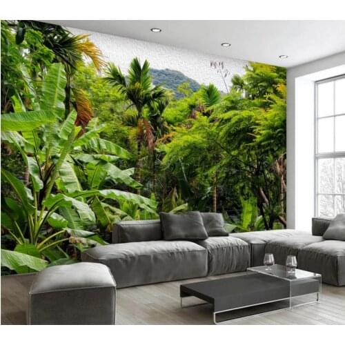 Green landscape wallpapers large tree background wall modern wallpaper for living room