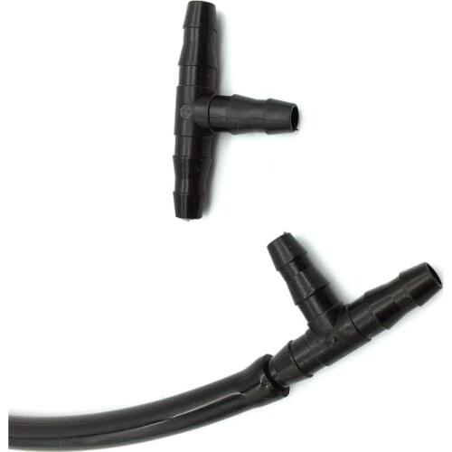 300PCS Plastic tee Connection 1 / 4''Pipe 4 / 7mm hose For Garden Drip Irrigation Hose Fittings