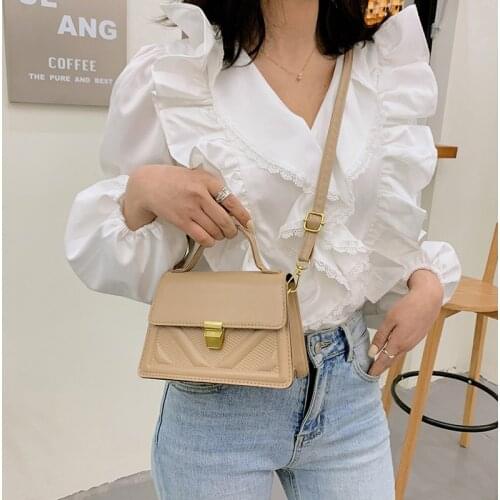 Luxury Designers Ladies Handbag Vintage Pure Color Girl Purses Leather Female Crossbody Bag New 2021 Fashion Women Shoulder Bags